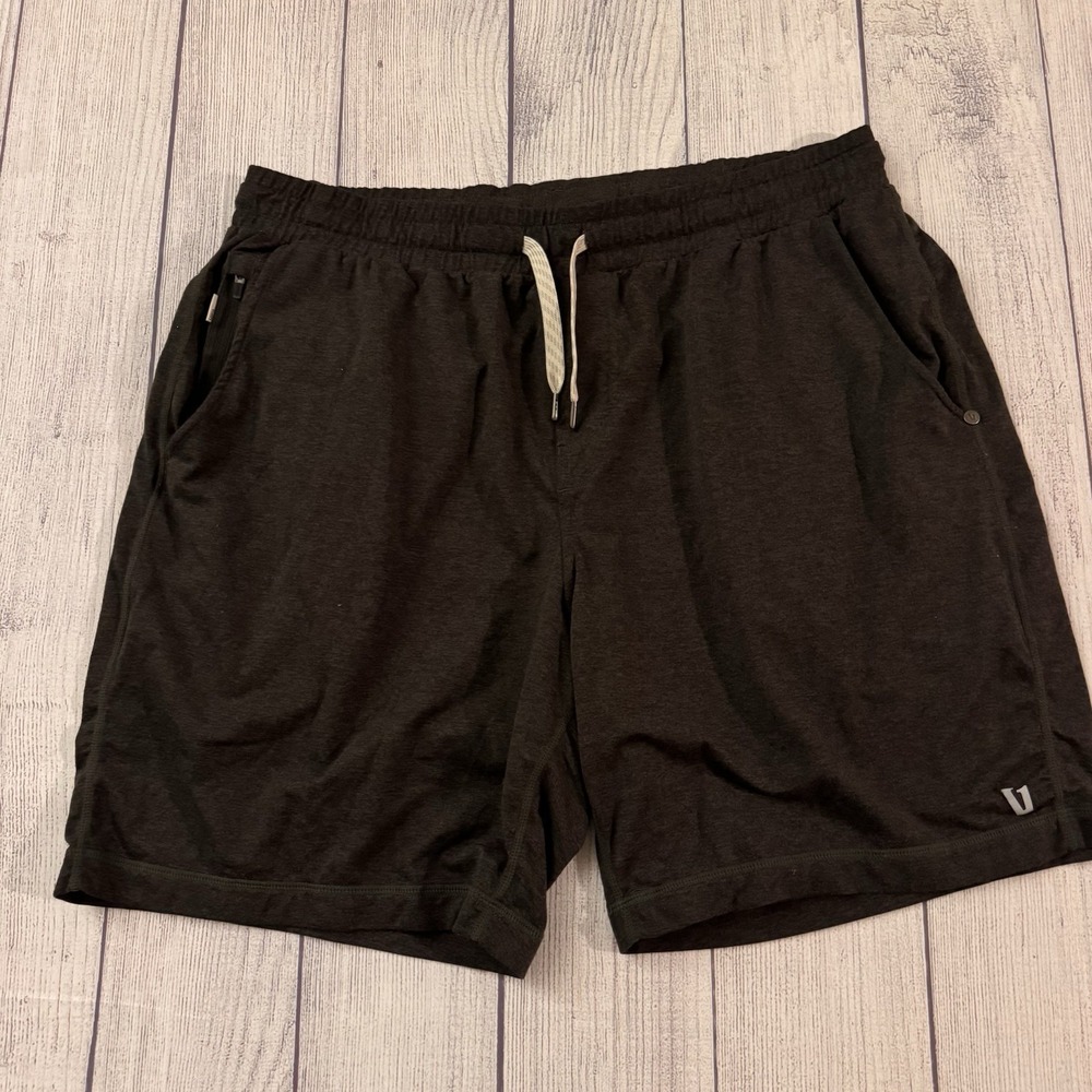 Vuori Ponto Performance Shorts 7" Charcoal Heather Men's Size XL V344